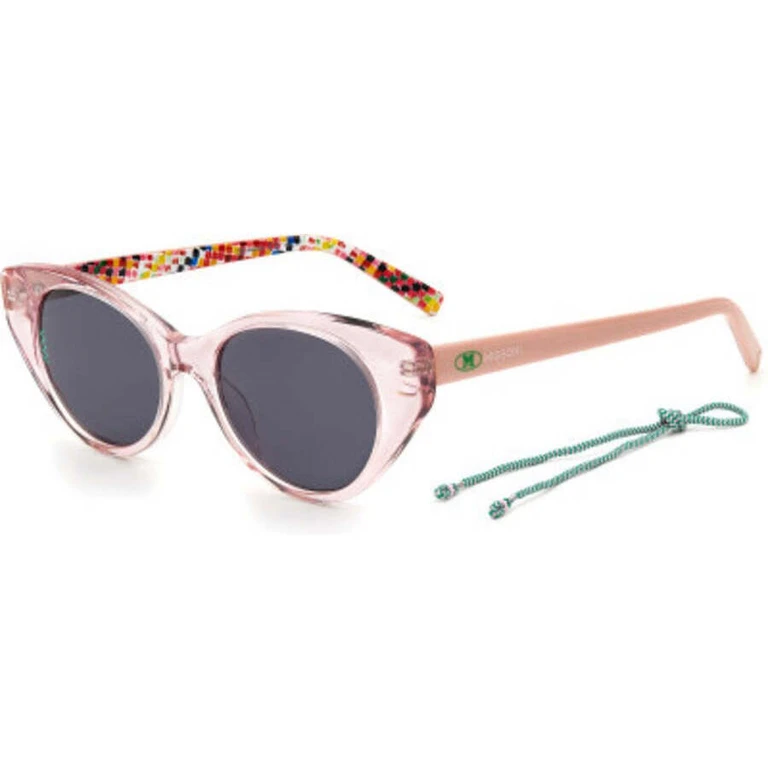 Ladies Pink Rectangular Sunglasses MI0004S035JIR