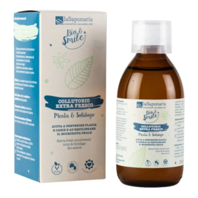 Bio&Smile - Extra Fresh Mouthwash Mint and Solidago 250 ml