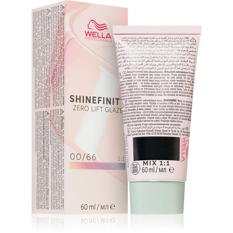 English hair dye Wella Shinefinity Zero Lift Glaze 60ml 00/66 | Viola
