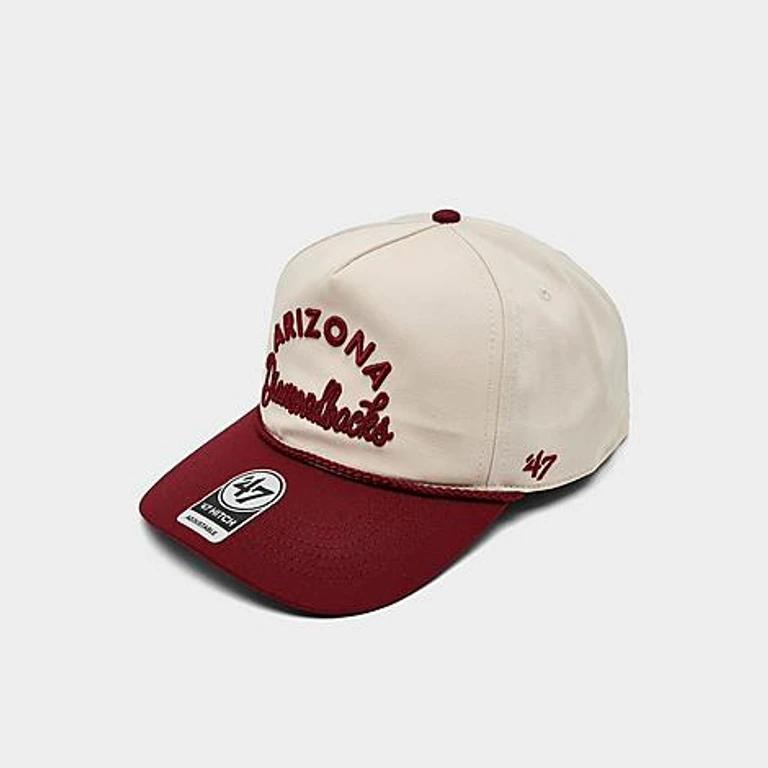 '47 Arizona Diamondbacks MLB Rope Script Hitch Snapback Hat in Natural