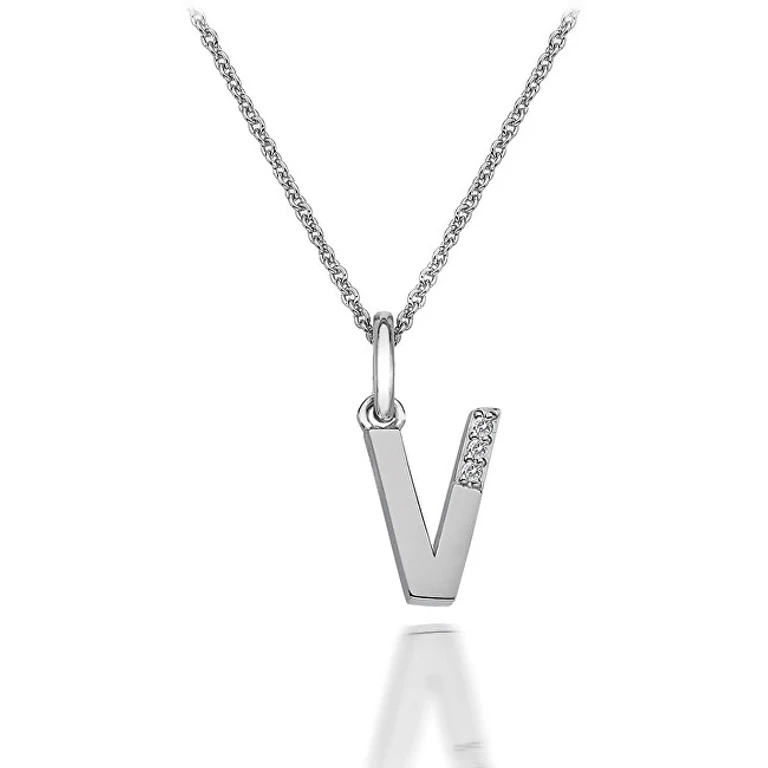 Necklace Hot Diamonds Micro V Classic Dp422 (Chain, Pendant)