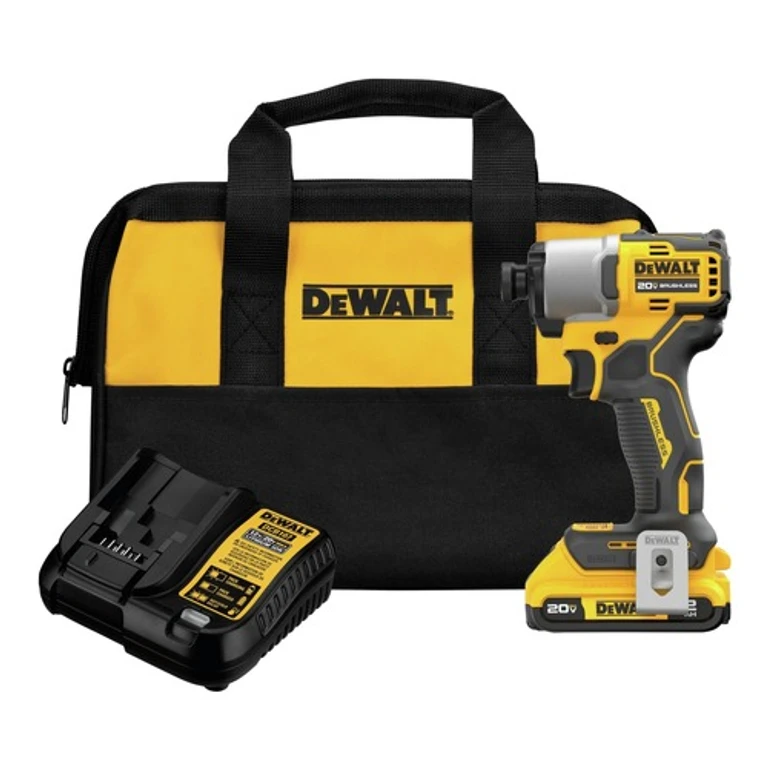 Factory Reconditioned Dewalt DCF840D1R 20V MAX Brushless Lithium-Ion 1/4 in. Cordless Impact Driver Kit (2 Ah)
