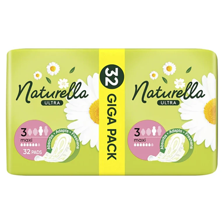 Ultra Maxi Quatro Sanitary Pads, 32 Pieces.