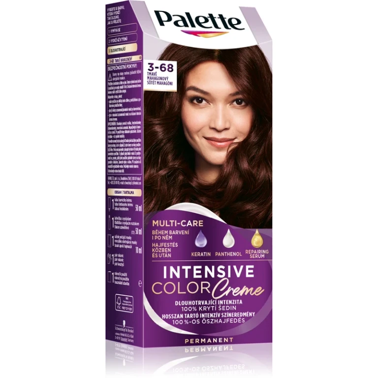 Palette Intensive Color Creme permanent hair dye color 3-68 R2 dark mahogany