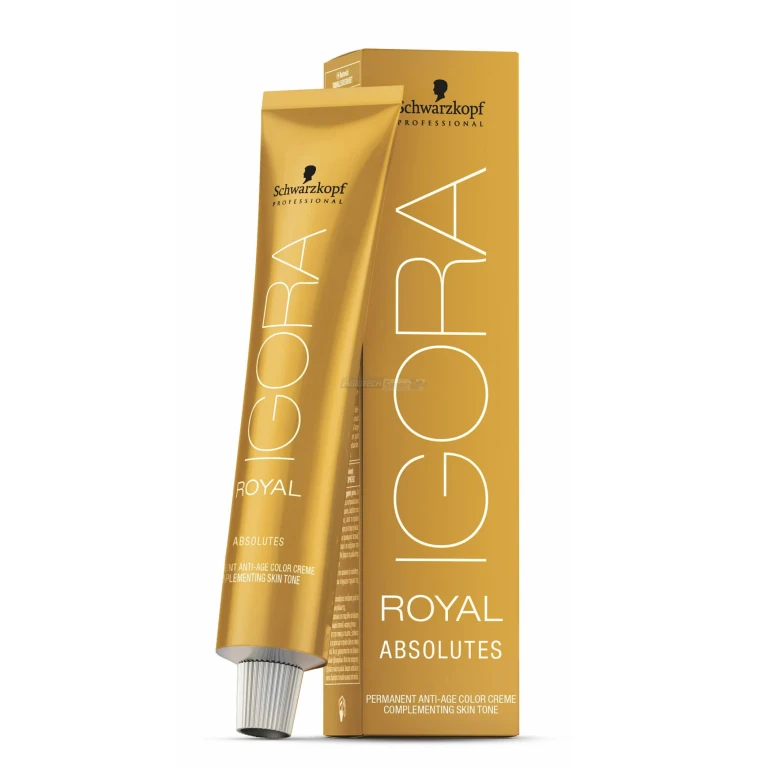 Professional Igora Royal Absolutes Permanent Collagen Hair Dye 60 ml 7-460 | Medium blonde natural beige chocolate