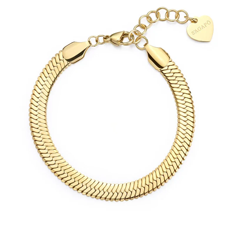 Gold-Plated Bracelet For Women Hádek Chunky Shk103