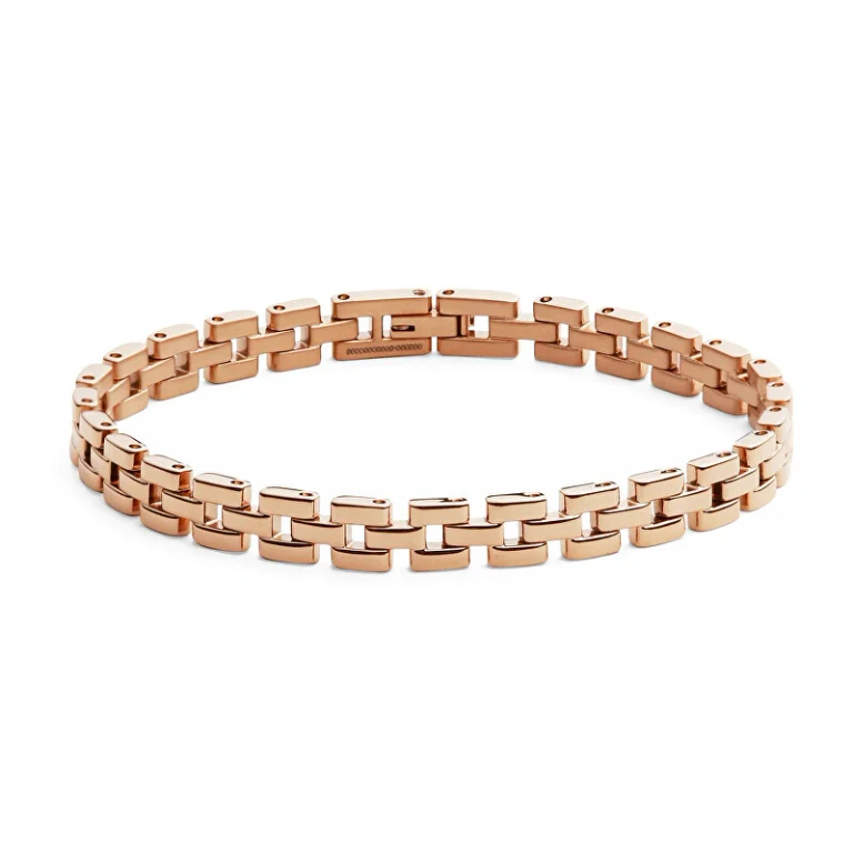 Fashion Bracelet in Bronze Steel 3-Link Dw004009 - Length: 16.5 Cm