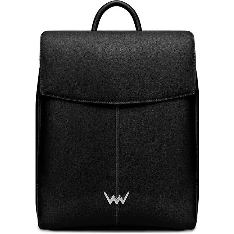 Women's Leather Backpack Evasion Black