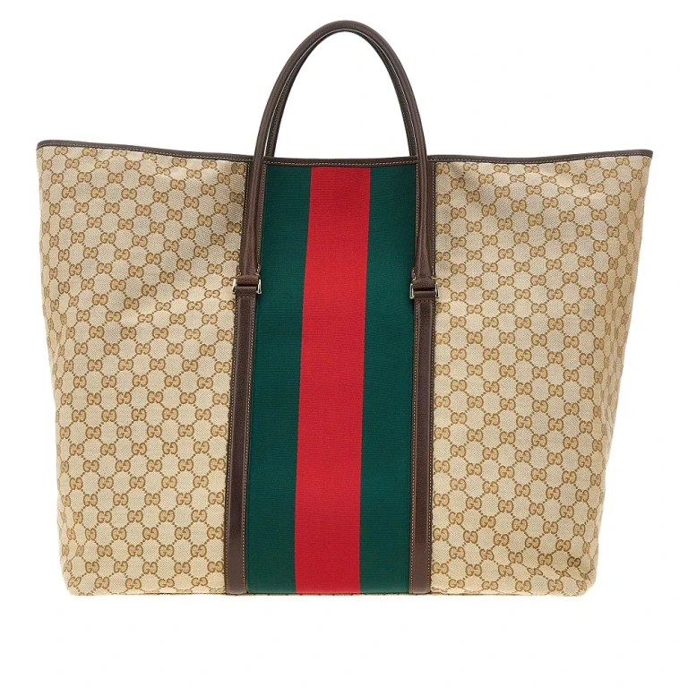 GG fabric bag with Web Ribbon Man One Size