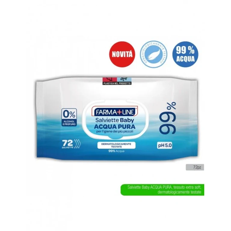 Wipes 72 Pieces. With Popup 99% Water