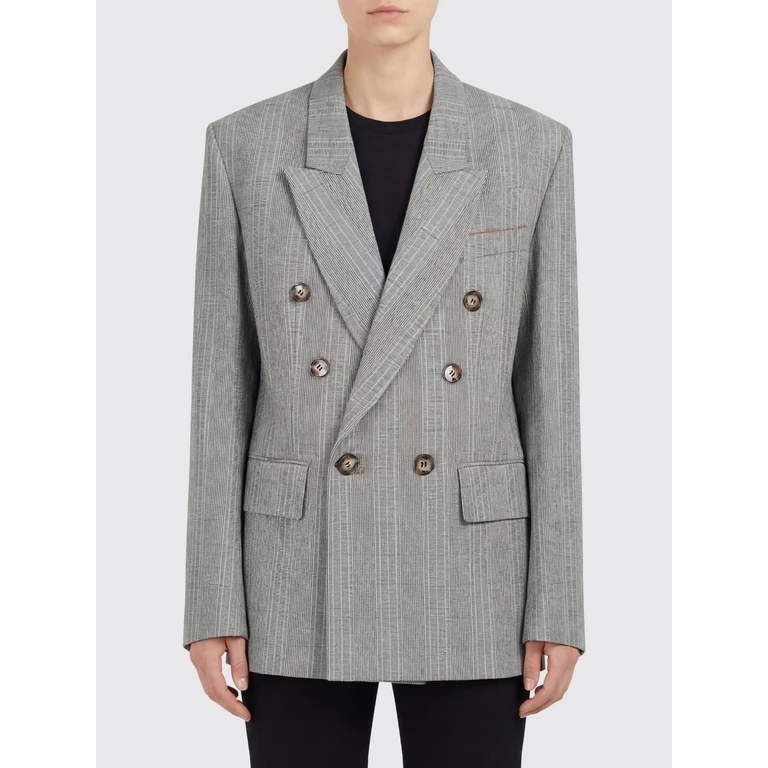 Virgin Wool Double-Breasted Blazer (1126WJK006911B9640)