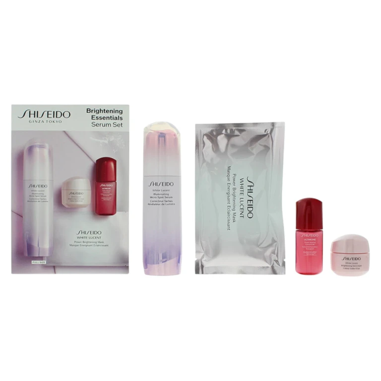 Set Shiseido: Brightening Essentials Pigment-Correcting Serum 50 ml + Brightening Essentials Hydrating Serum 10 ml *Miniature + Brightening Essentials