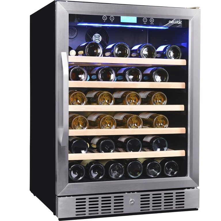 Stainless Steel 52 Bottle Wine Cooler