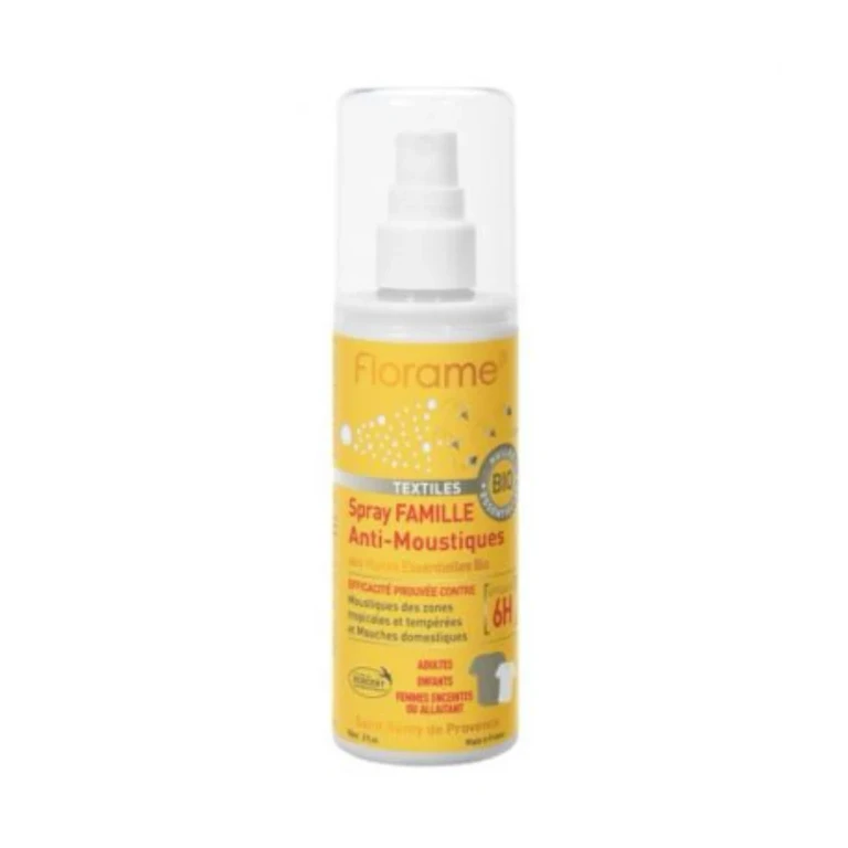 Family Anti Mosquito Spray With Organic Essential Oils For Textiles 90ml