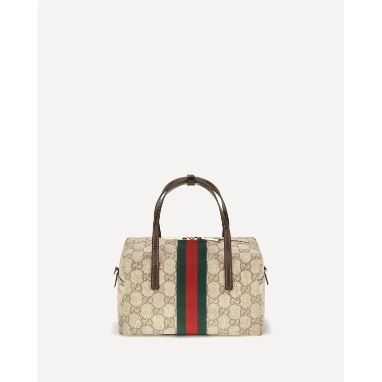 Mini Boston Handbag with Web stripe Female UNI