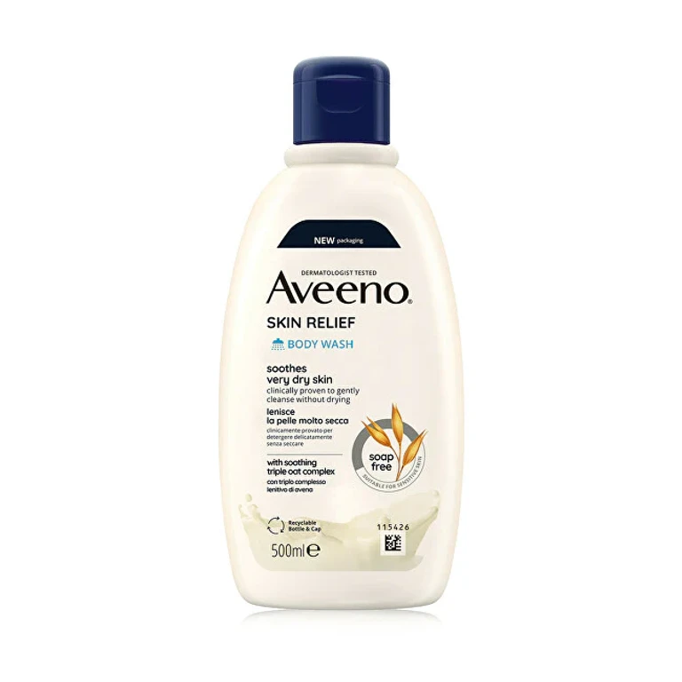 Skin Relief Unscented Moisturizing Shower Gel 500ml