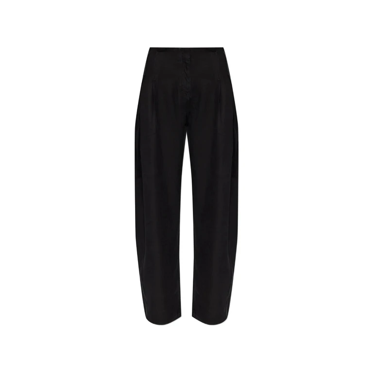 Pleated-detail Wide-leg Trousers