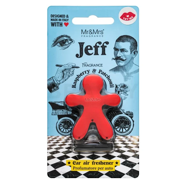 Jeff Chrome Car Deodorant Raspberry and Patchouli