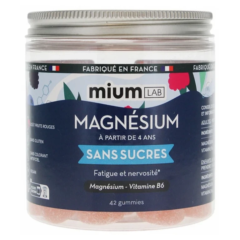 Magnesium - Sugar Free Red Fruit Flavor - 42 gummy candies