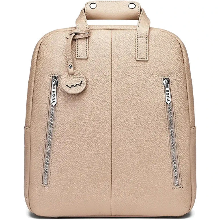 Women's Leather Backpack Kalimba Cream
