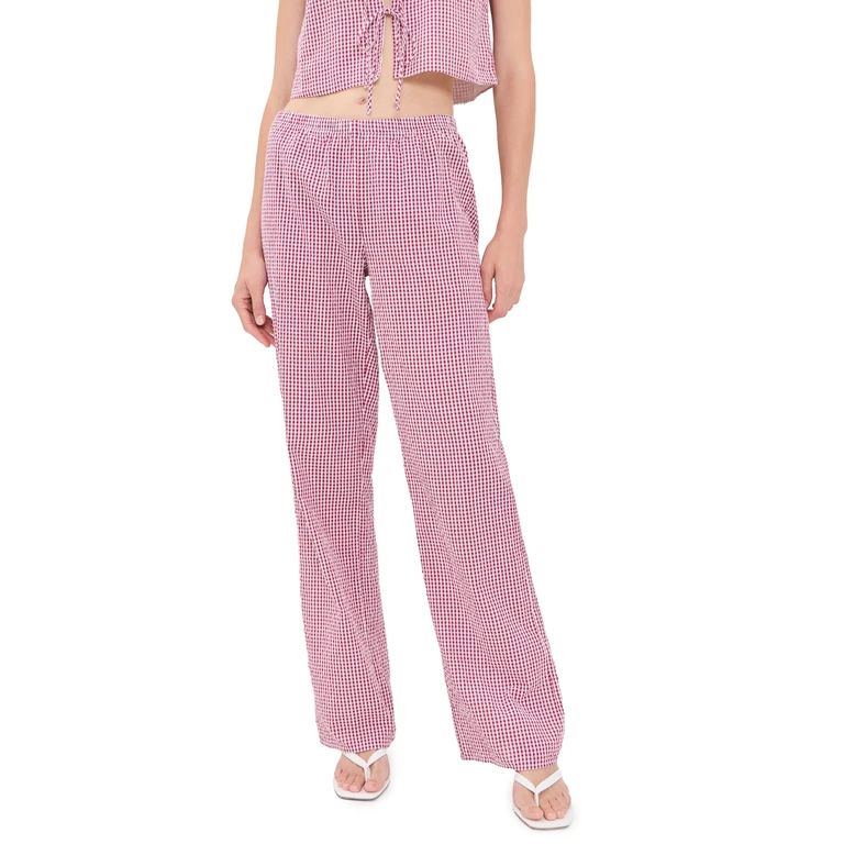 The Everything Pants Raspberry/White L