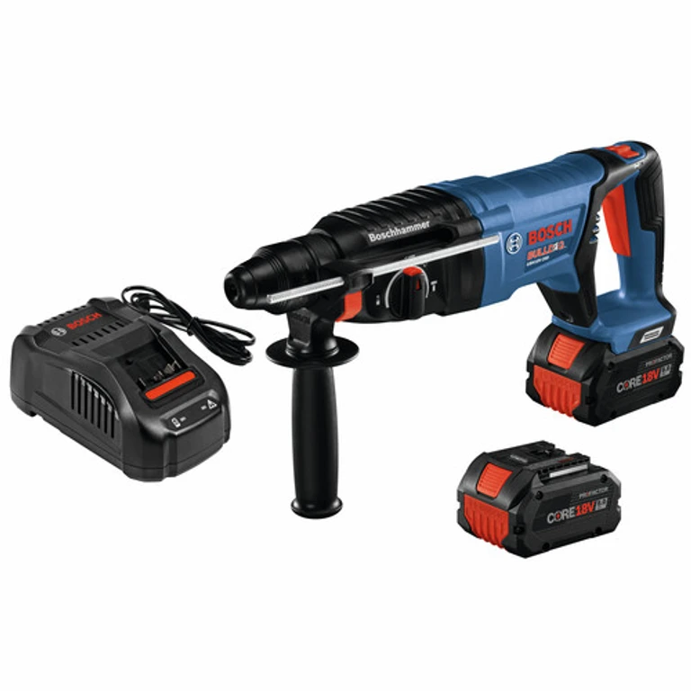 GBH18V-26DK24 18V EC Brushless Lithium-Ion 1 in. Cordless SDS-Plus Bulldog Rotary Hammer Kit with 2 Batteries (8 Ah)