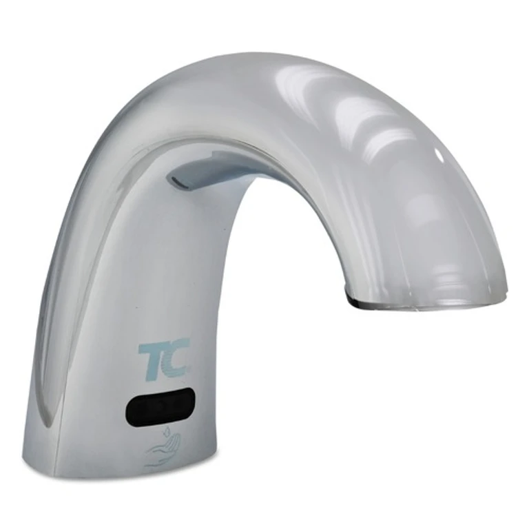 1938171 11 in. x 14 in. x 3.5 in. Touch Free, Foam One Shot Soap Dispenser - Chrome