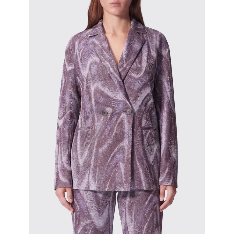 Double-Breasted Viscose and Cotton Blazer (25EM2M0L0104796F771)