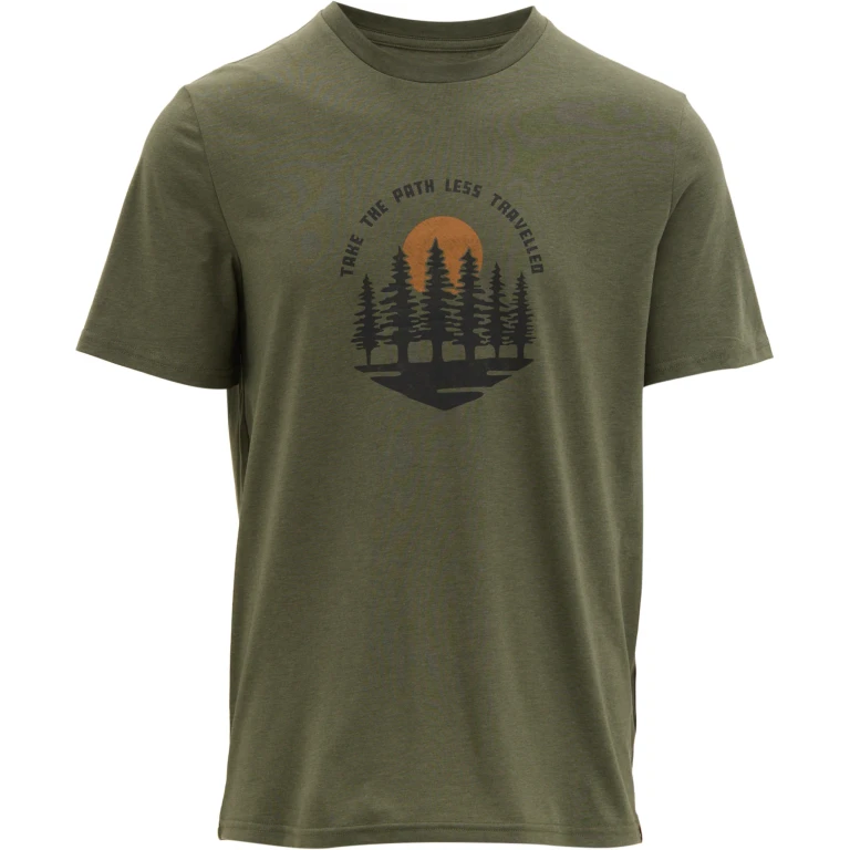 Path Less Travelled Crew Neck Short Sleeve Graphic T-Shirt - Men's