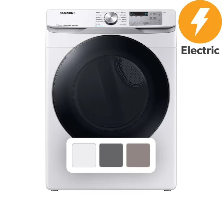 7.5 Cu. Ft. Smart Electric Dryer with Steam Sanitize+ (White):- White