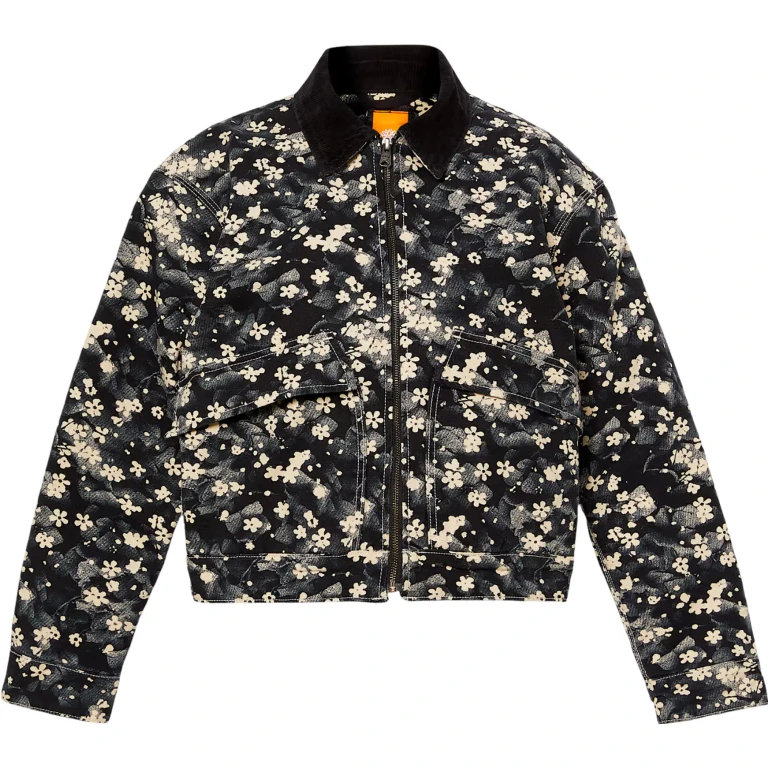 Strafford Quilted Washed Canvas Printed Jacket - Women's