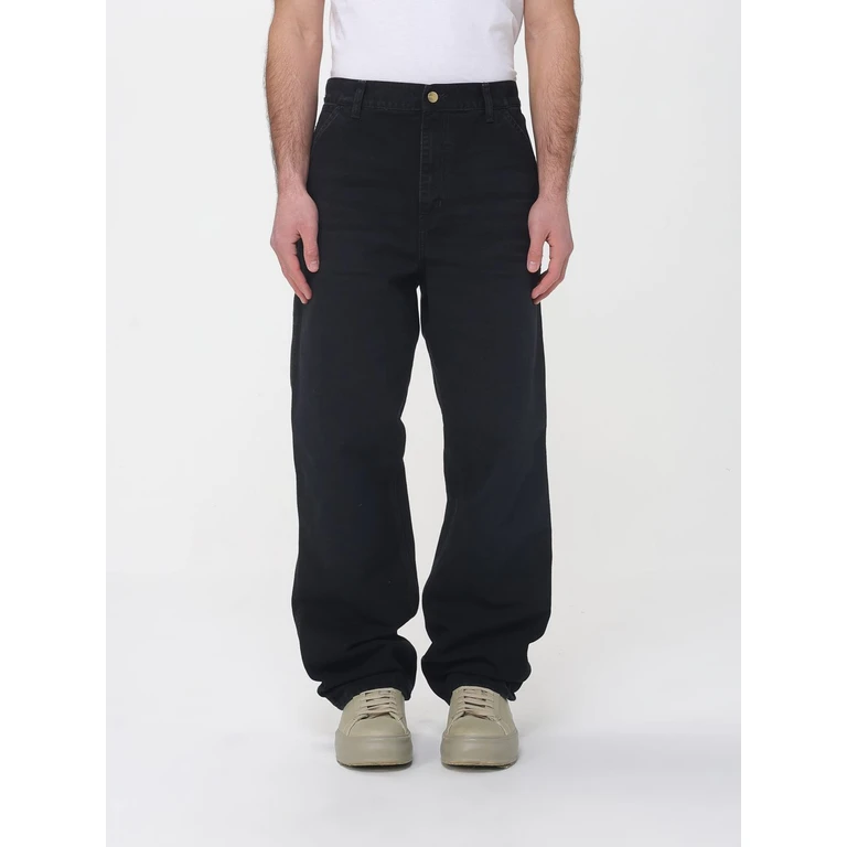 Wide Leg Single Knee Denim Jeans (I03627689B7)