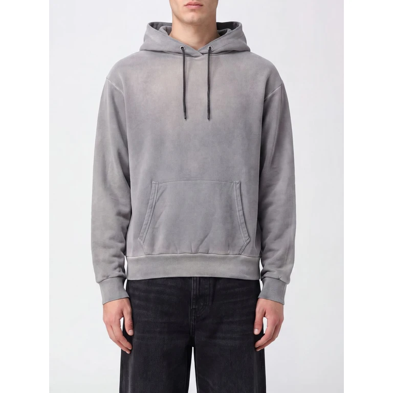 Sweat-shirt en coton gris Maison Margiela