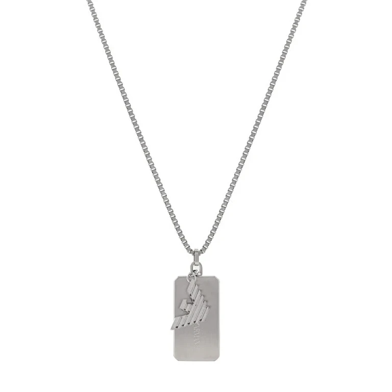 Men's Steel Necklace with Eagle Logo Egs3167040
