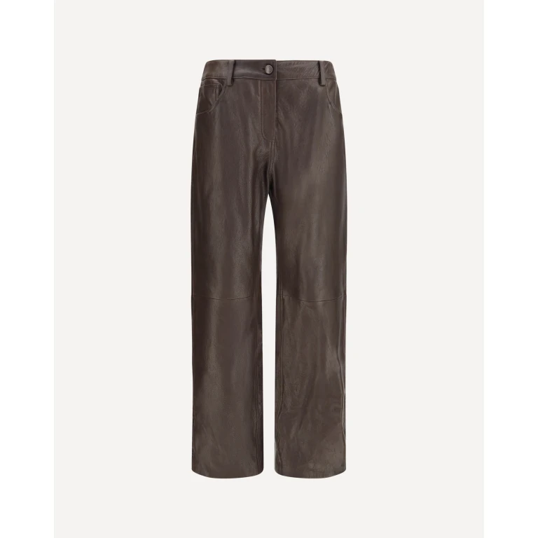 Straight-leg leather Pants Female 36
