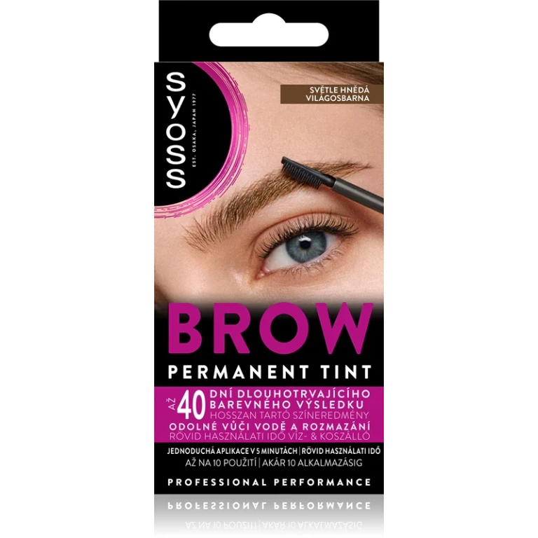 eyebrow tint light brown color 10 ml