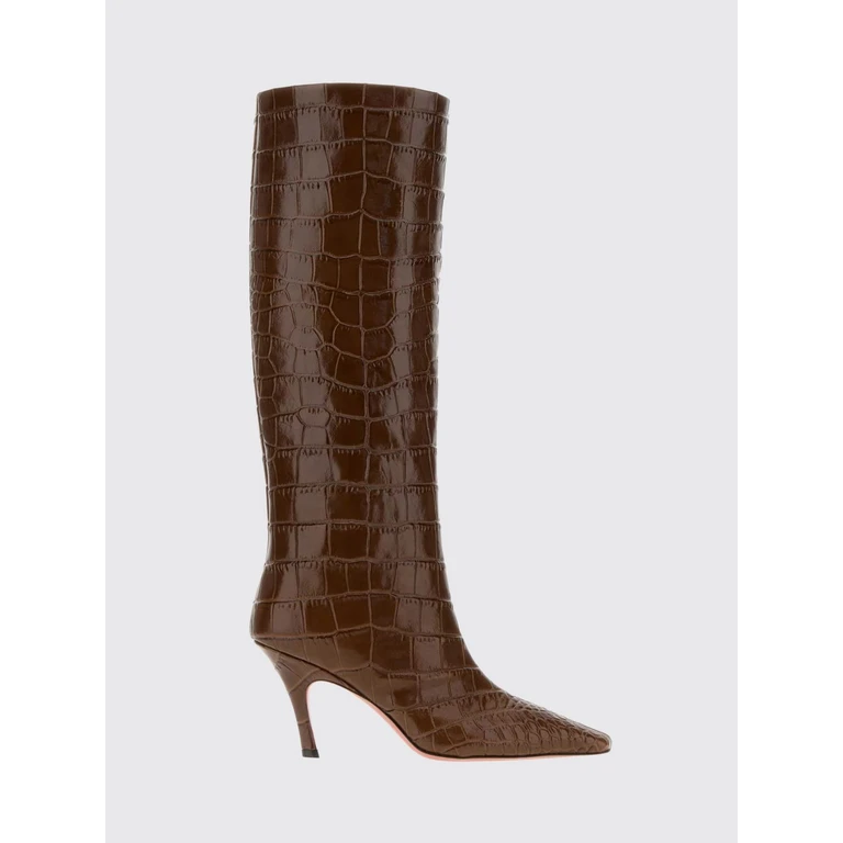 High Heel Shoes Woman color Brown (MONABOOT80BROWNPRINTE)