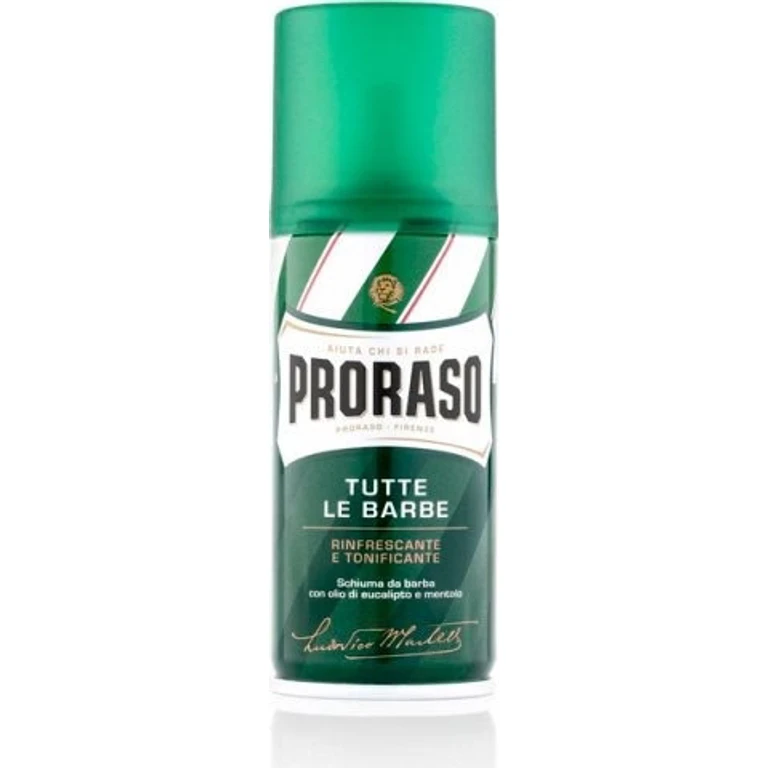 Refreshing and Toning Shaving Foam Eucalyptus Oil and Menthol For All Beards Verde 100 ml
