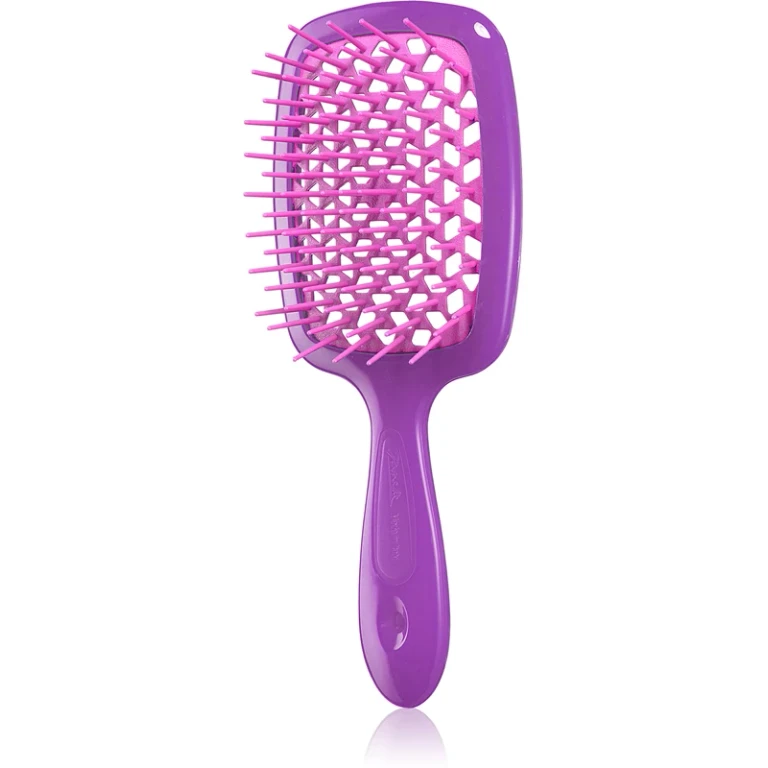 large flat brush for purple hair