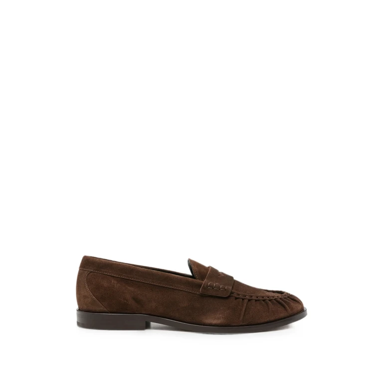 Suede Penny Loafers