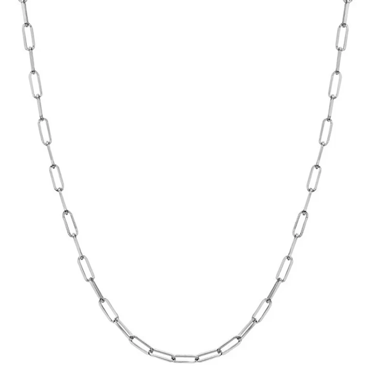 Elegante Linked Silver Necklace Ch128