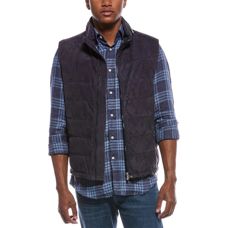 Prussian Leather Quilted Vest
