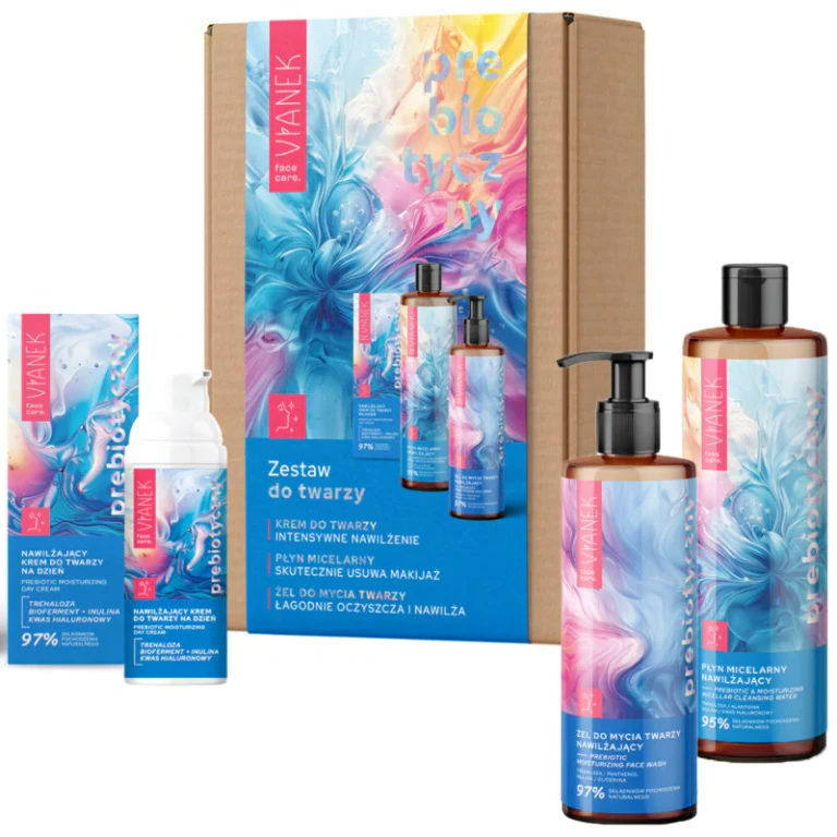 facial set - micellar lotion 400 ml + cream 50 ml + cleansing gel 300 ml