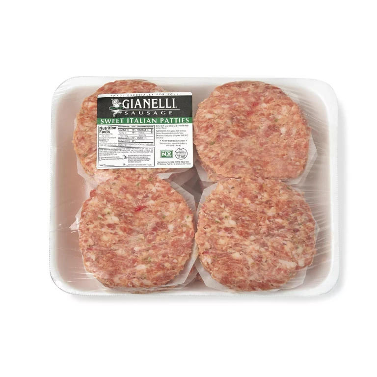 Sweet Italian Pork Sausage Patties (priced per pound)
