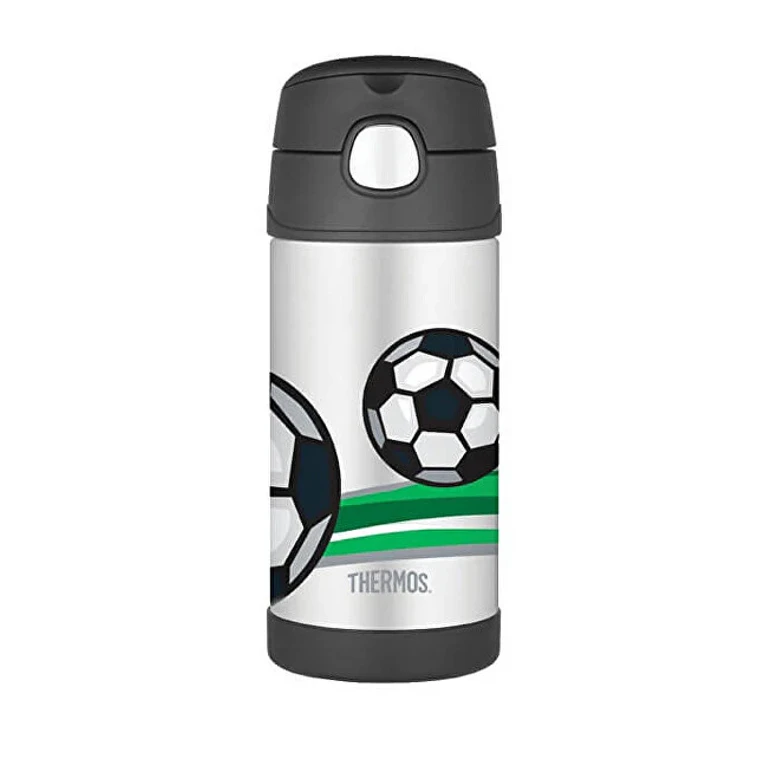 FUNtainer Baby thermos with straw - football 355 ml