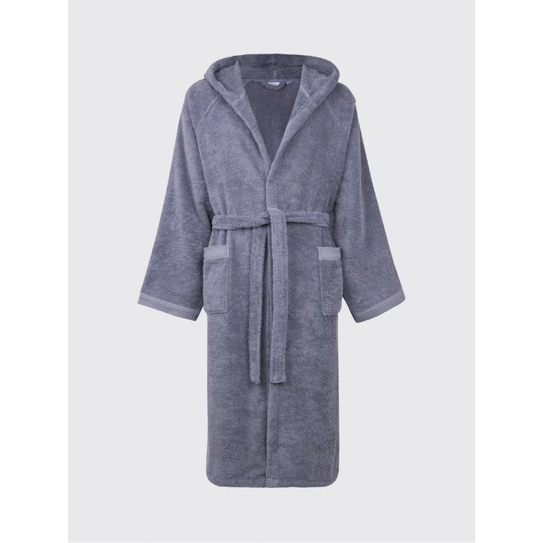 Fiocco Hooded Bathrobe in 400 gsm Cotton Terry (2022818AVIO)