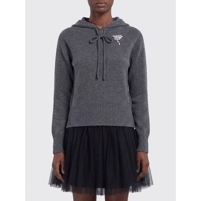 Sweater Woman color Grey (COMK8B0667GREYPEARLCLEAR)