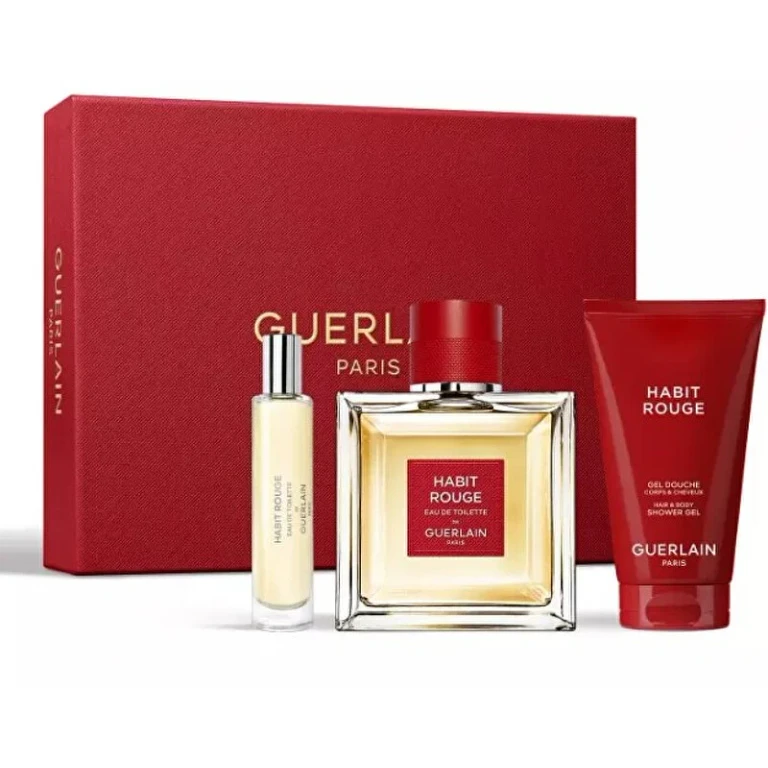 Habit Rouge - Edt 100 Ml + Duschgel 75 Ml + Edt 10 Ml