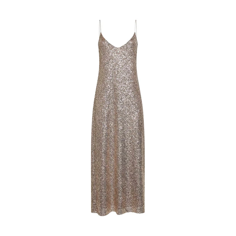 Slip Dress Alytea Gold Sequin