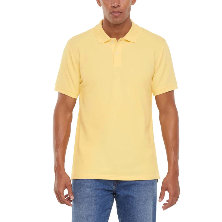 Pique Polo Yellow XS:- Yellow, XS